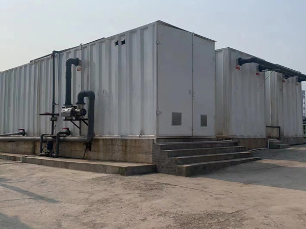 合江某污水處理廠一體化設備現場